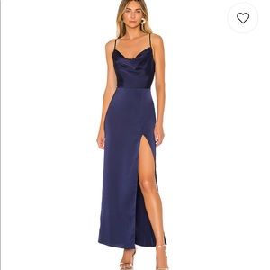 NBD Lila Gown Navy Blue